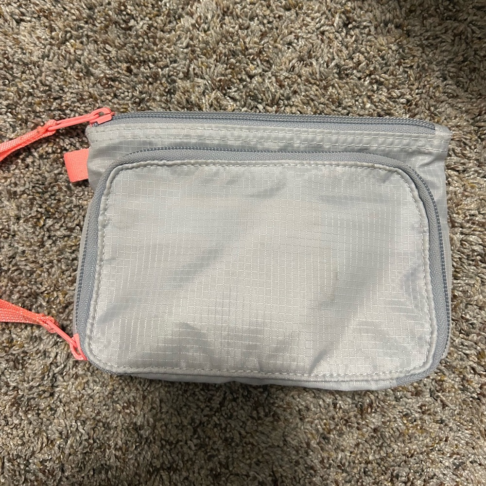 Gray and Pink Pouch
